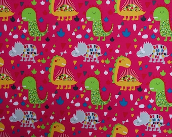 Softshell Dinos, 50 cm, dinosaur, pink