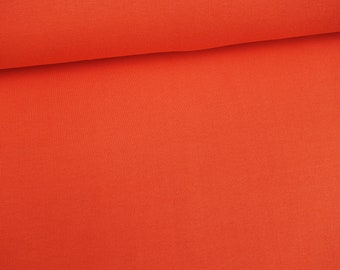Bündchen orange, uni, 50cm, Swafing Anni, Öko-Tex, Bündchenstoff