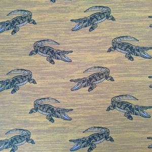 Sweat Krokodile, 50cm, Hilco Save the animals, JaTiJu, Öko-Tex, leichter Baumwoll-Sweat, khaki