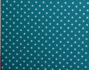 Jersey Pünktchen petrol, 50cm, Swafing Verena, Punkte, Öko-Tex