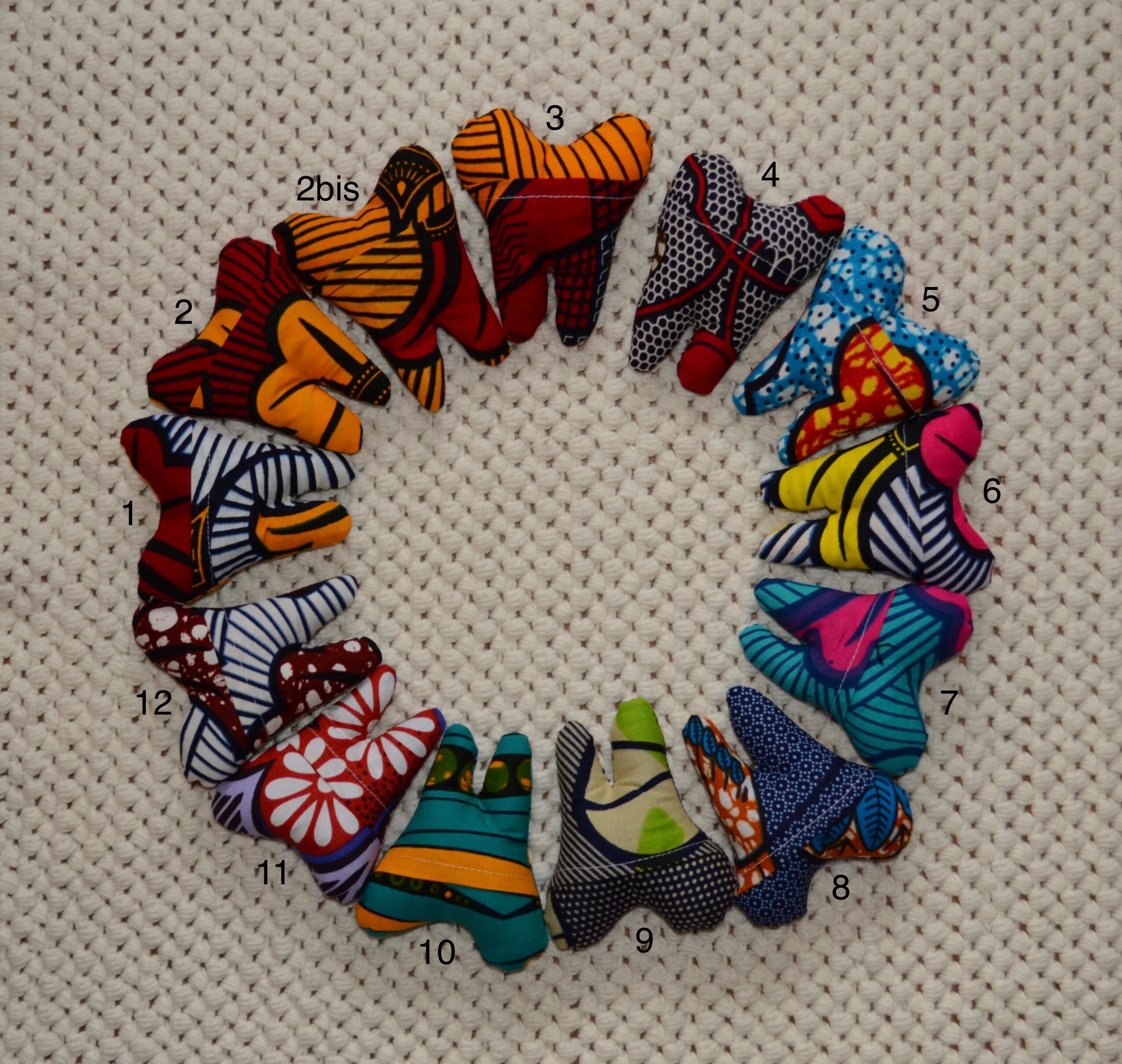 Coussin en Forme de Dent Pour Les Dents Lait La Petite Souris ou Fée Des Wax