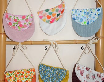 Children's shoulder bag in cotton and corduroy // UNIQUE PIECES