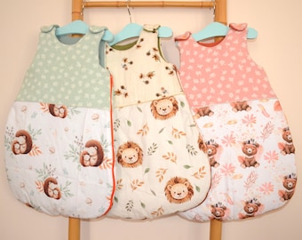 Baby sleeping bag, sleep sack in cotton and double gauze