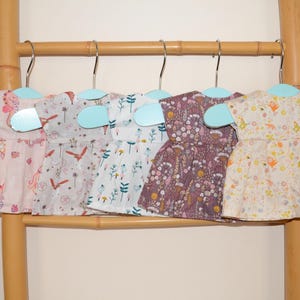 Ruffled dress for Paola Reina and Corolle dolls and babies, Velcro closure
