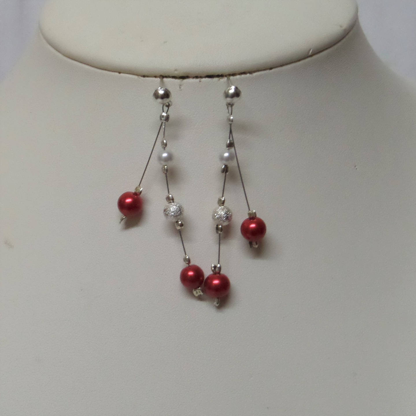 Collier Ras De Cou Perles Nacrées Gris - Imposant Tresse Soirée Mariage - Neuf Sans Emballage