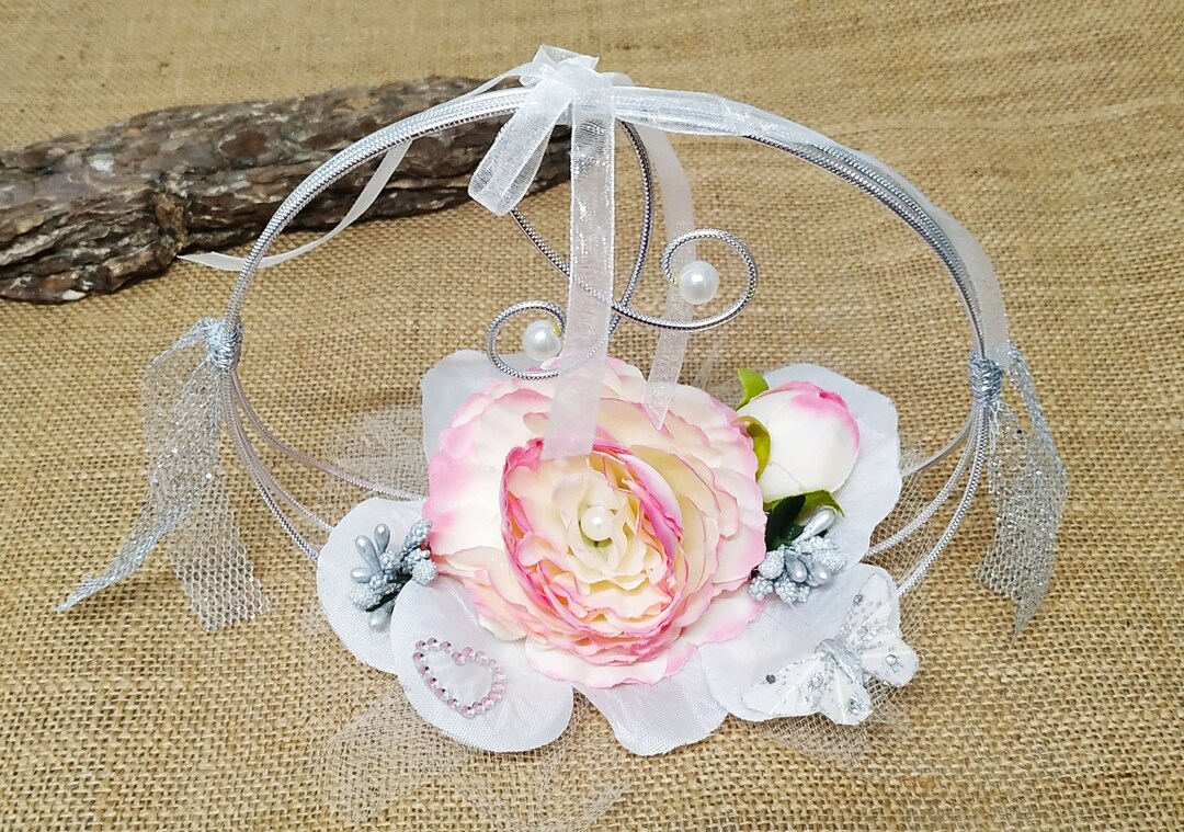 Original Silver Wedding Rings Flower Basket Wedding Rings Etsy