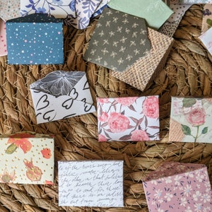 Découpes pour scrapbooking, mini enveloppes papier cartonné, dies cut pour fabrication de cartes, junk journal, journal indésirable,