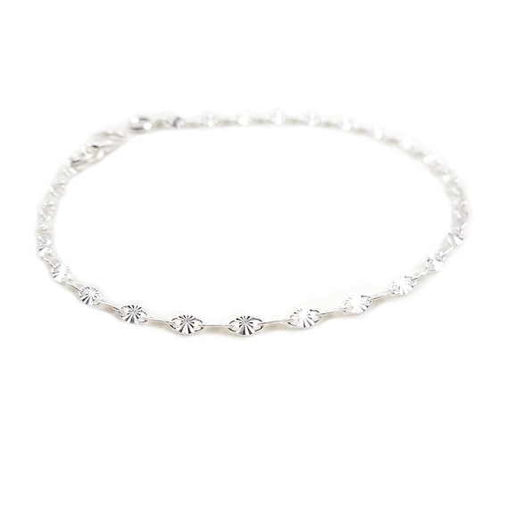 SILVER925 ITALY SUN BRACELET/シルバー/ブレスレット 925 Sterling Silver Sun Chain Bracelet - Minimalist Women's