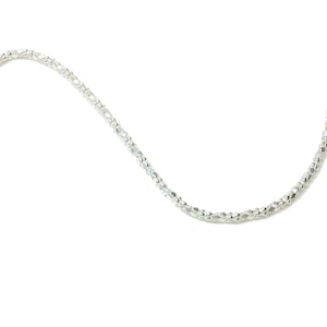 Collier ras de cou Argent, Chaine diamantée, Collier brillant, Idée cadeau pour femme image 7