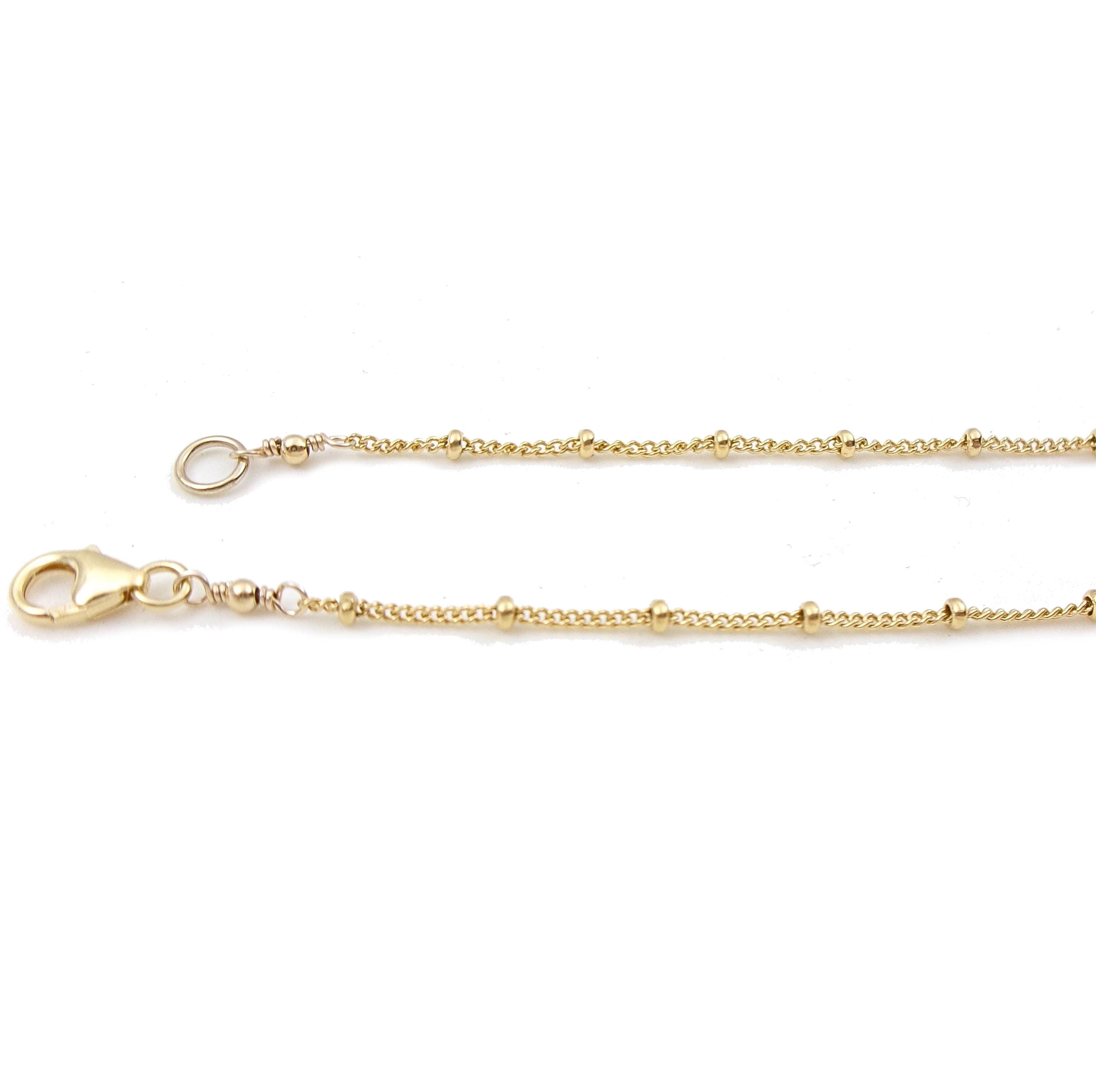 Bracelet en or gold filled chaîne perlée satellite – Bijou 