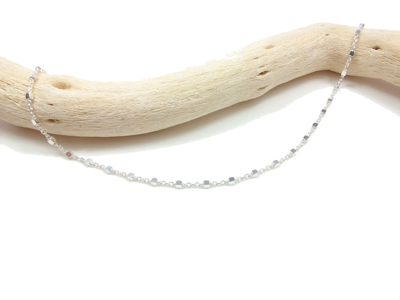 Bracelet UNOde50 Vintage Argent 925 – Perles Brillantes – Chaîne Rétro – Femme
