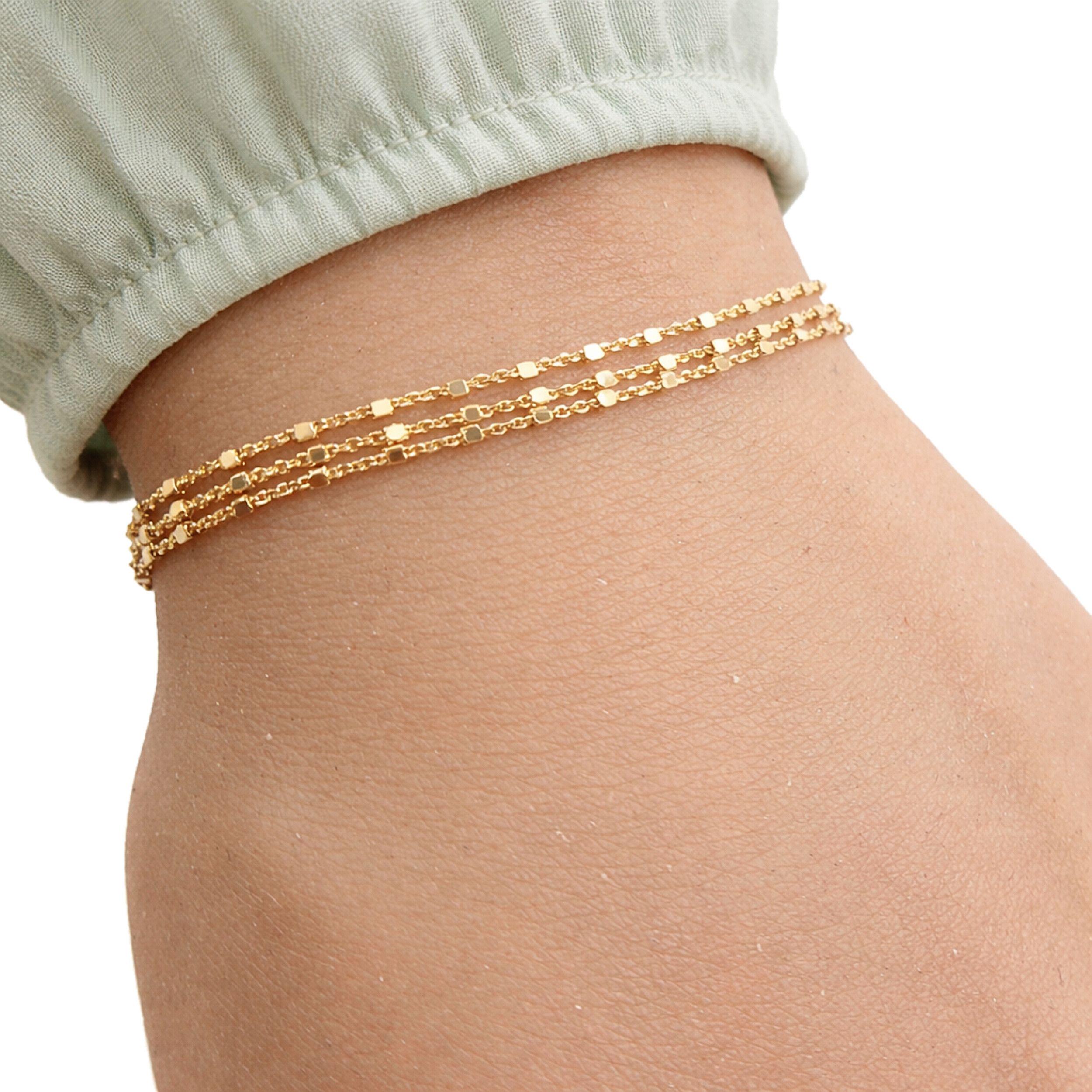 Bracelet Vintage Gros Maillons Plaqué Or – Style Rétro Chic Et élégant