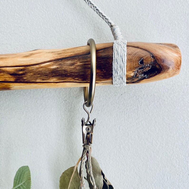 Herb Drying Rack Wood 18 Natural Silver Hemp - Etsy