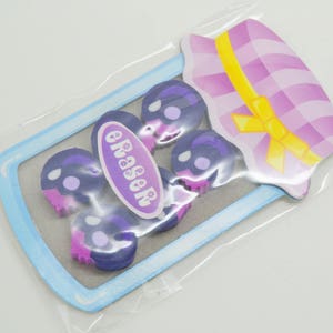 Set de 6 gommes confiture myrtille