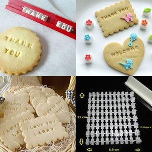Set alphabet, symboles, signes for cookies - 92 symboles