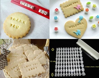 Set alphabet, symboles, signes for cookies - 92 symboles