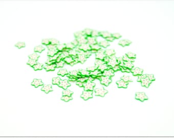 Lot de 50 tranches de cane fimo - carambole