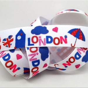 Ruban 22mm - aux couleurs de LONDON