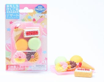 Assortment of 6 Classic bakery + 1 top erasers