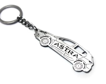 VAUXHALL ASTRA 3 dr SPORTS HATCH 2005-10 PERSONALISED KEY RING CNC ENGRAVED