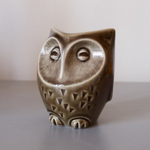 Owl Money box // Czechoslovak // Ditmar Urbach // Art Deco Pottery