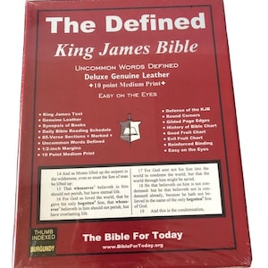 The Defined King James Bible – Genuine Leather