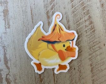 Hand-drawn Duck 3&quot;x3&quot; durable vinyl sticker. Waterproof and scratch resistant thick vinyl sticker! Comes in a print as well!