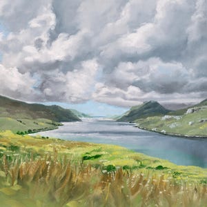 Ireland Landscape Print | Irish Coastline | Wild Atlantic Way Landscape | Travel Wall Art