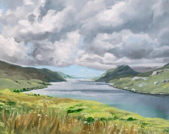 Ireland Landscape Print | Irish Coastline | Wild Atlantic Way Landscape | Travel Wall Art