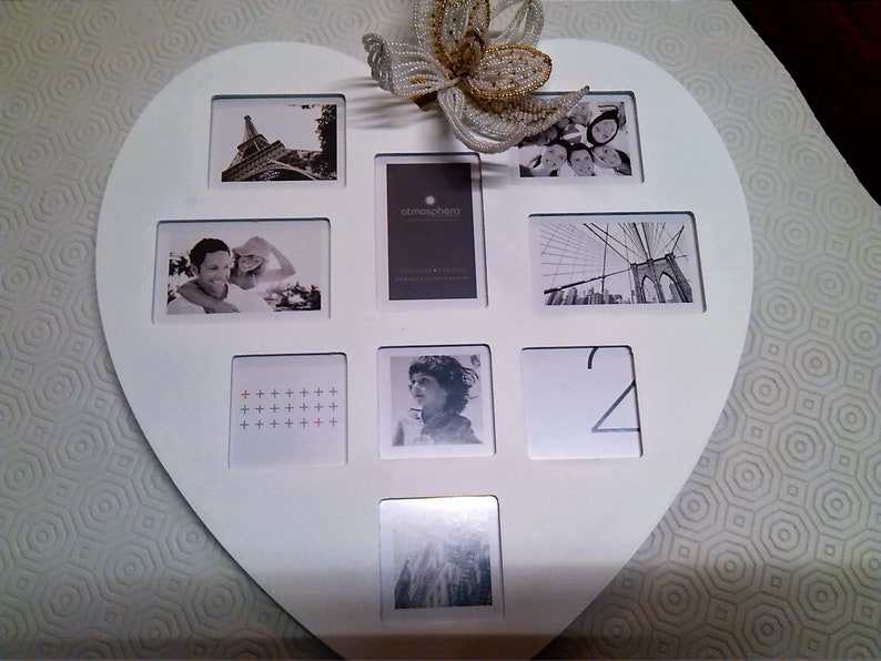 Gray Heart Or White 9 Pictures Photo Holder Flower In Image 0