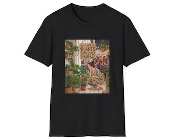 I Like Plants More Than People T-Shirt | Plant Lover Graphic Tee