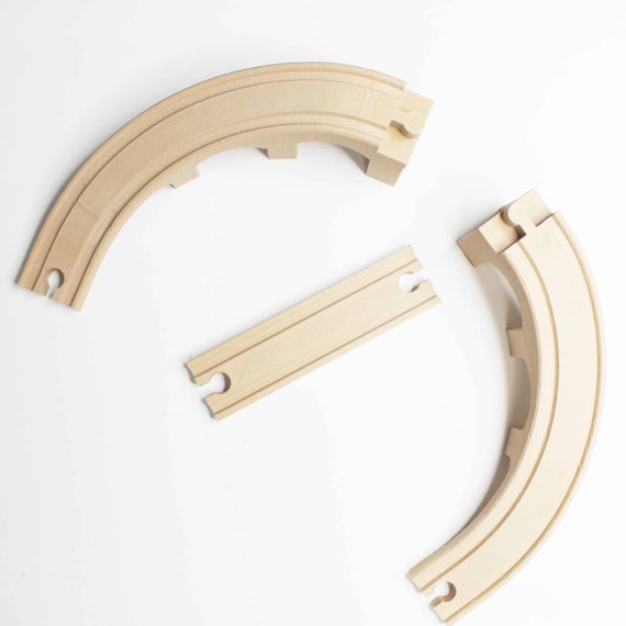 U curve Train Bridge Track 3pc Set Compatible With Brio Train Sets Etsy