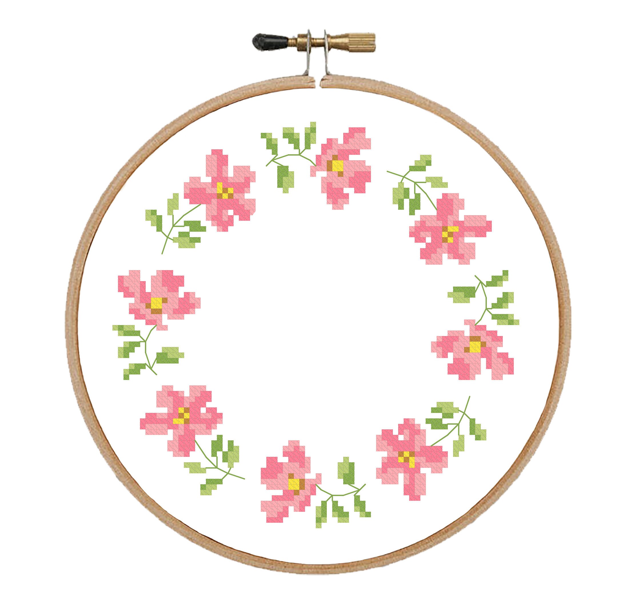 Monogram With Roses Cross Stitch Pattern Alphabet Cross Stitch Etsy