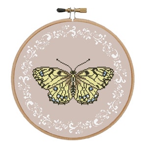 Vintage Butterfly #4 cross stitch pattern Nature pdf pattern Insect cross stitch Summer cross stitch Butterfly art Modern cross stitch
