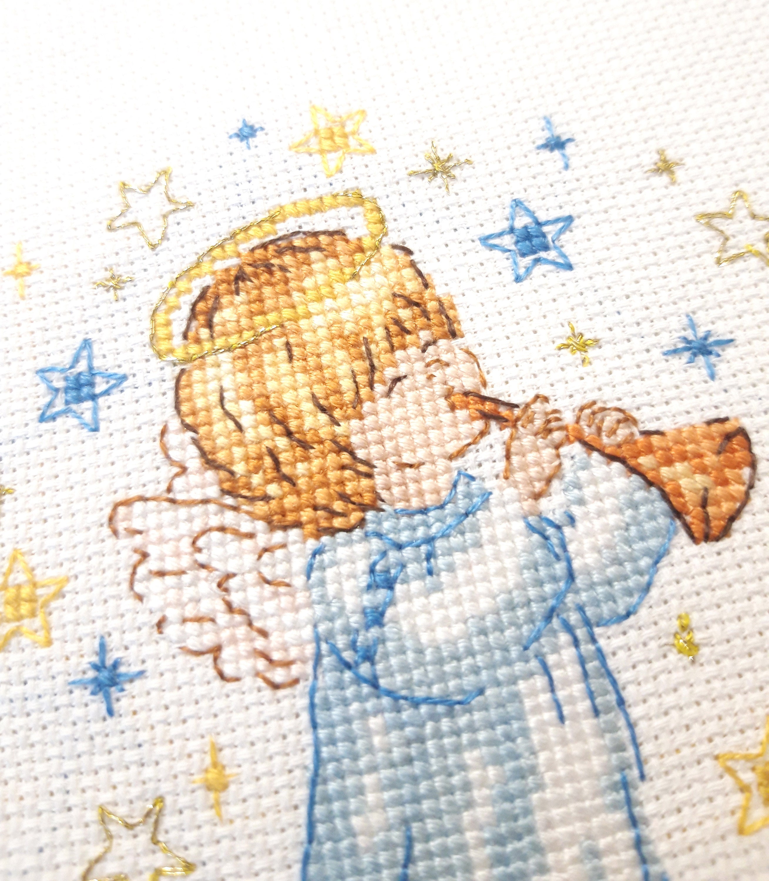 Little Angel Pattern Little Angel Cross Stitch Pattern: Christmas Stars Design (PDF Pattern ...