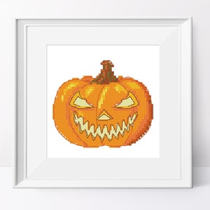 Pumpkin Set Cross Stitch Pattern Pumpkins Pdf Chart Halloween Pumpkins ...