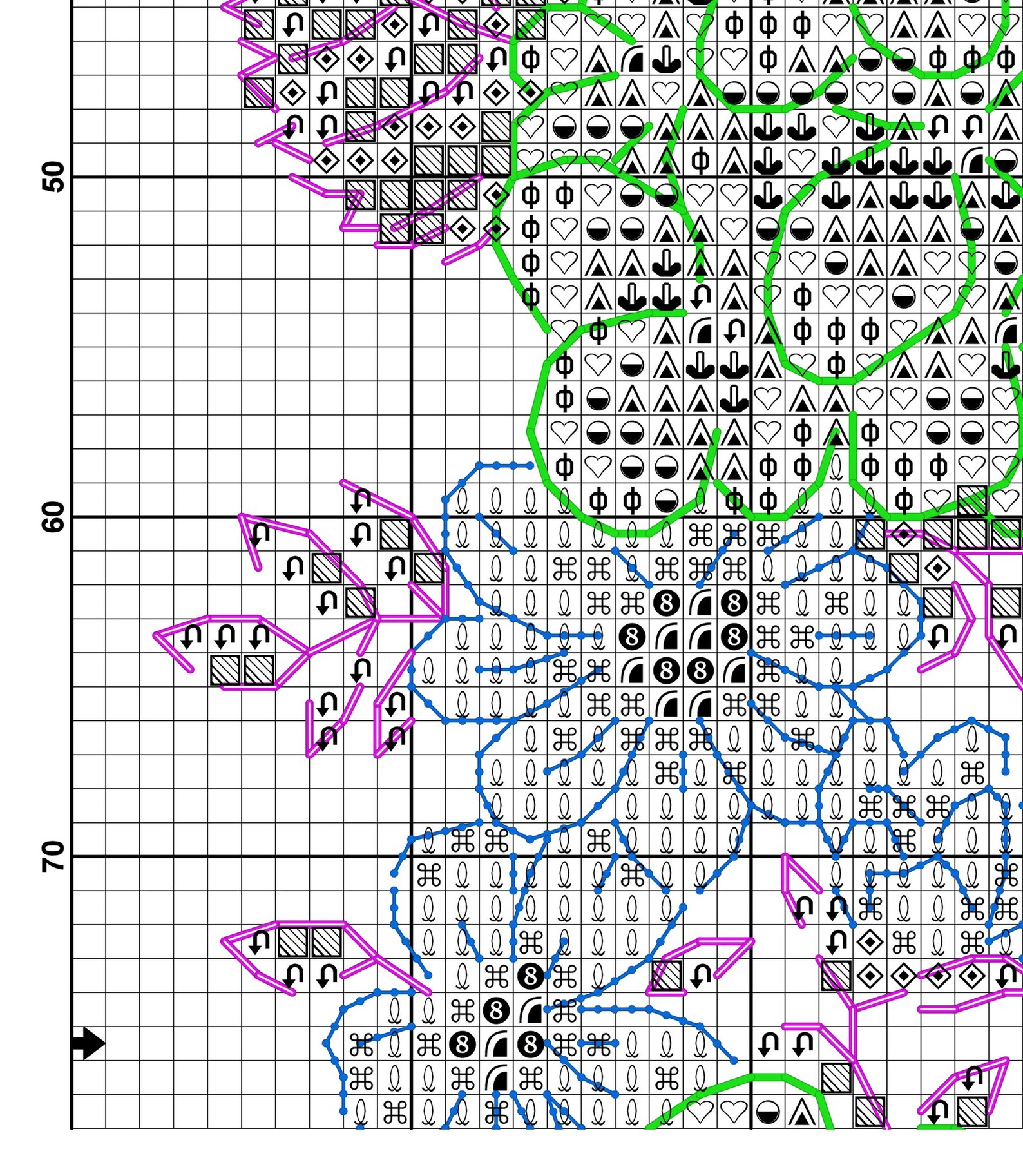 Pink Hydrangea Wreath Cross Stitch Pattern Garden Cross Stitch - Etsy