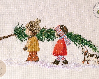Christmas Tree Cross Stitch Pattern: Children Cross Stitch Design (PDF Pattern)