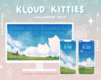 Gatitos Kloud • Fondos de escritorio • Fondo de pantalla del teléfono