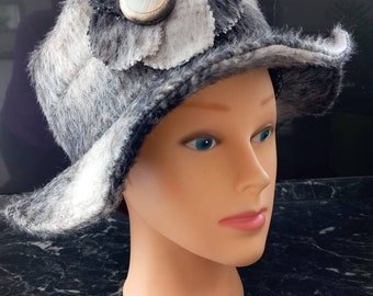 Women's hat, imitation fur wool capeline