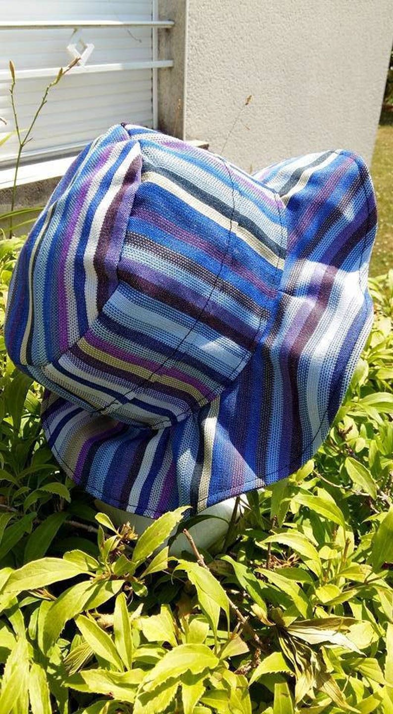 Capeline, Chapeau multicolore, tissu imperméable image 4