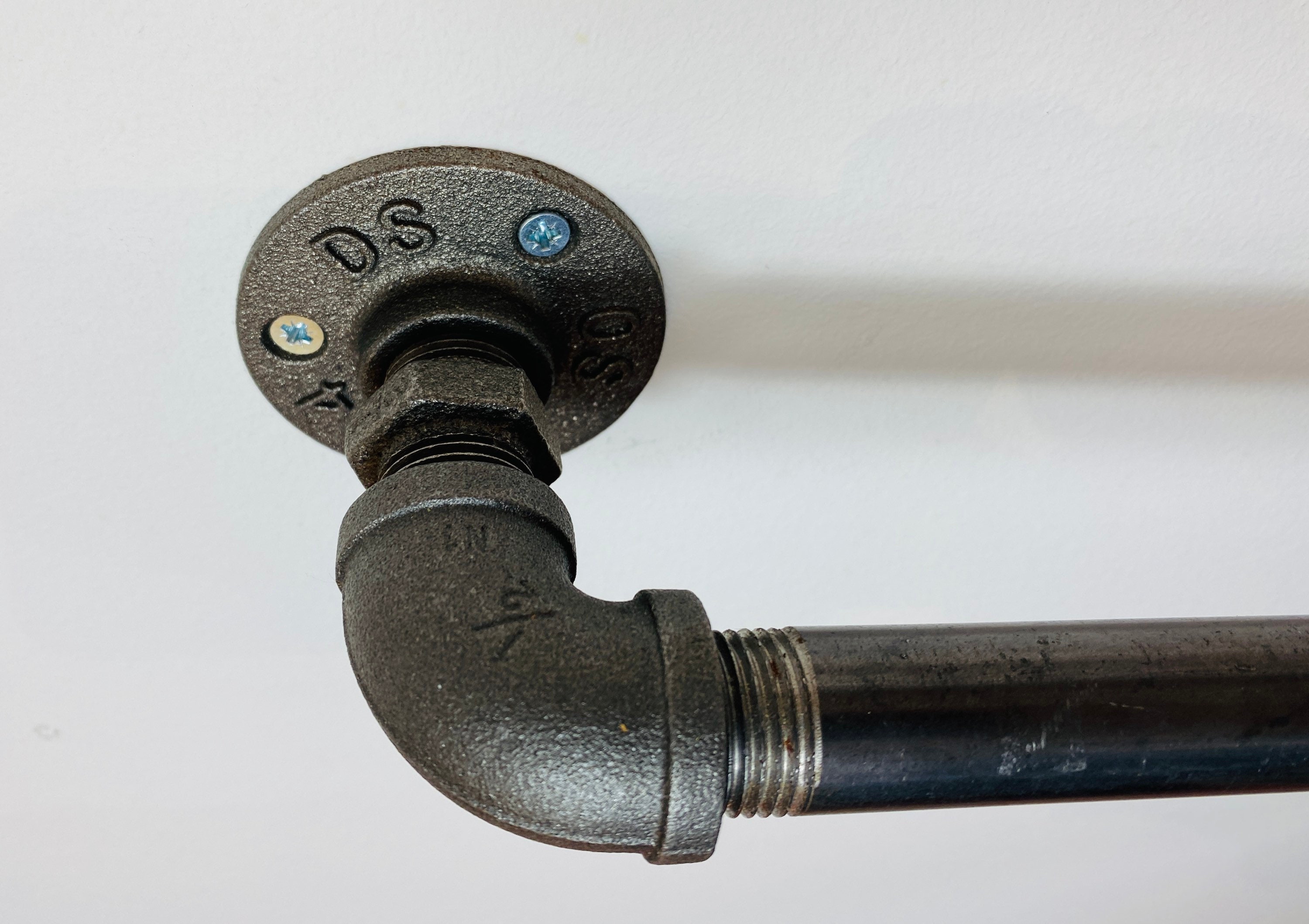 Black Malleable Pipe Towel Rail. Etsy