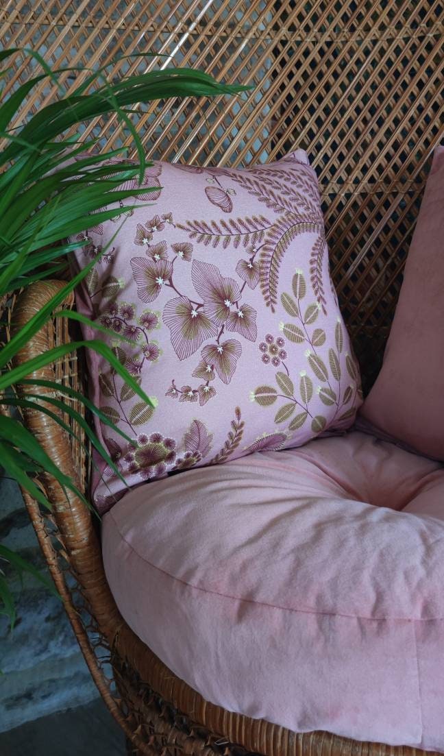 Housse de Coussin Floral