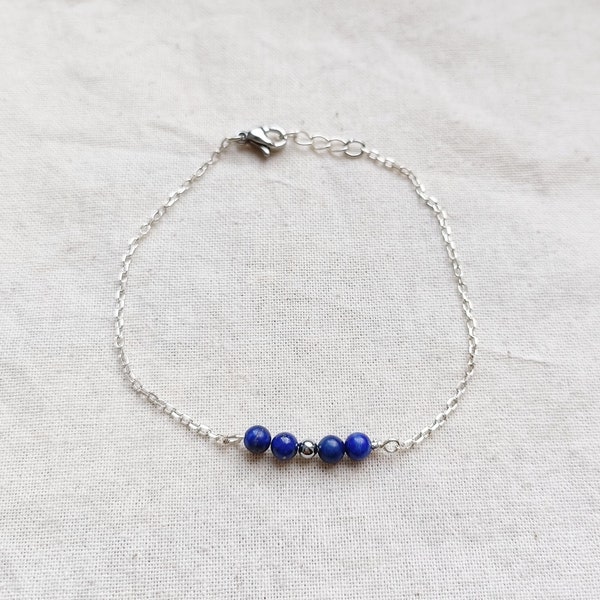 Bracelet Lapis-lazuli/ Argent 925