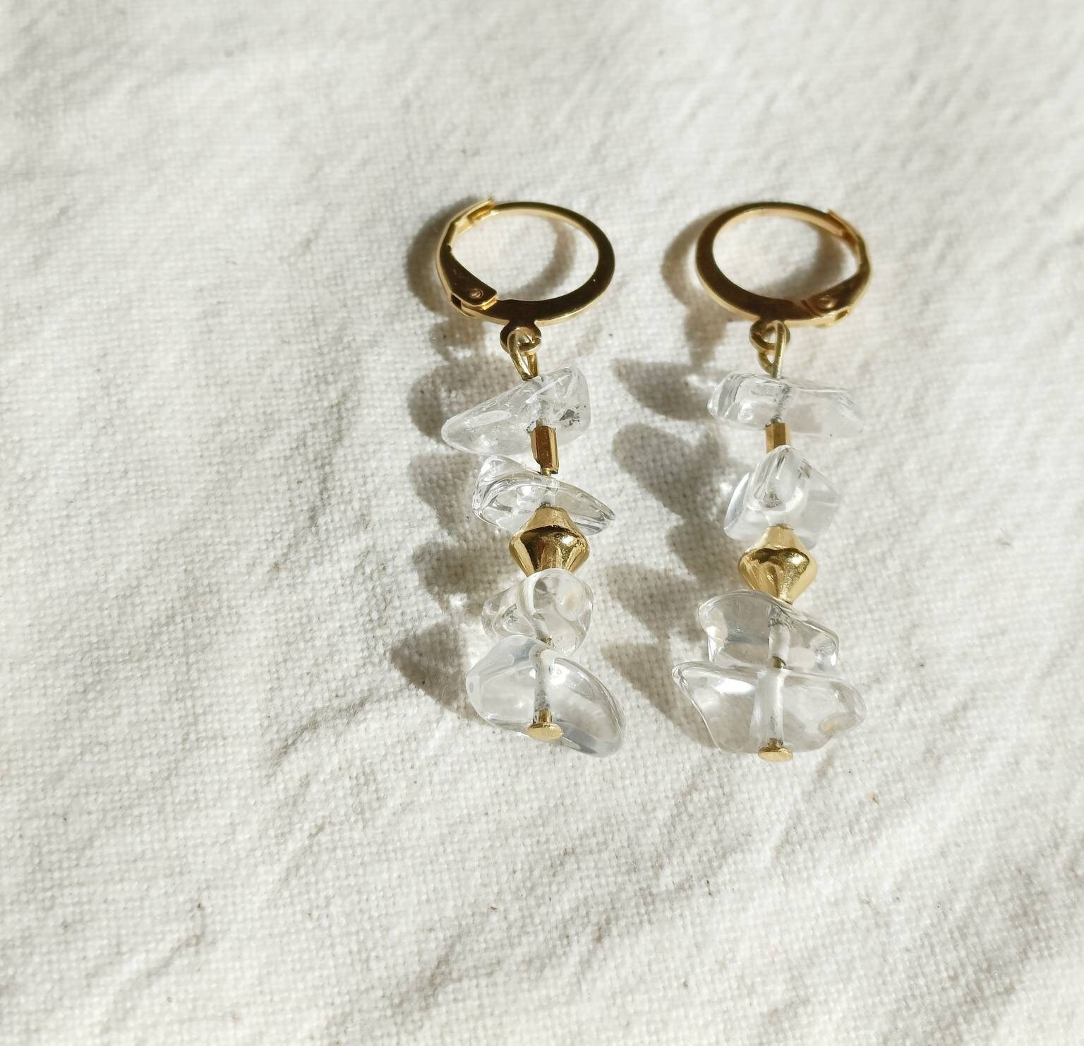 Boucles d'oreilles cristal - Etsy France