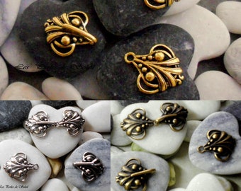 Gold Gold Bronze Silver 4.6 x 2.1 cm hook clasp