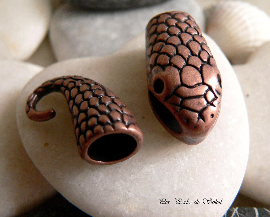 Fermoirs à tête de serpent Crochets à boucle en laiton pour bracelet de Fermoirs à tête de serpent Crochets à boucle en laiton pour bracelet de