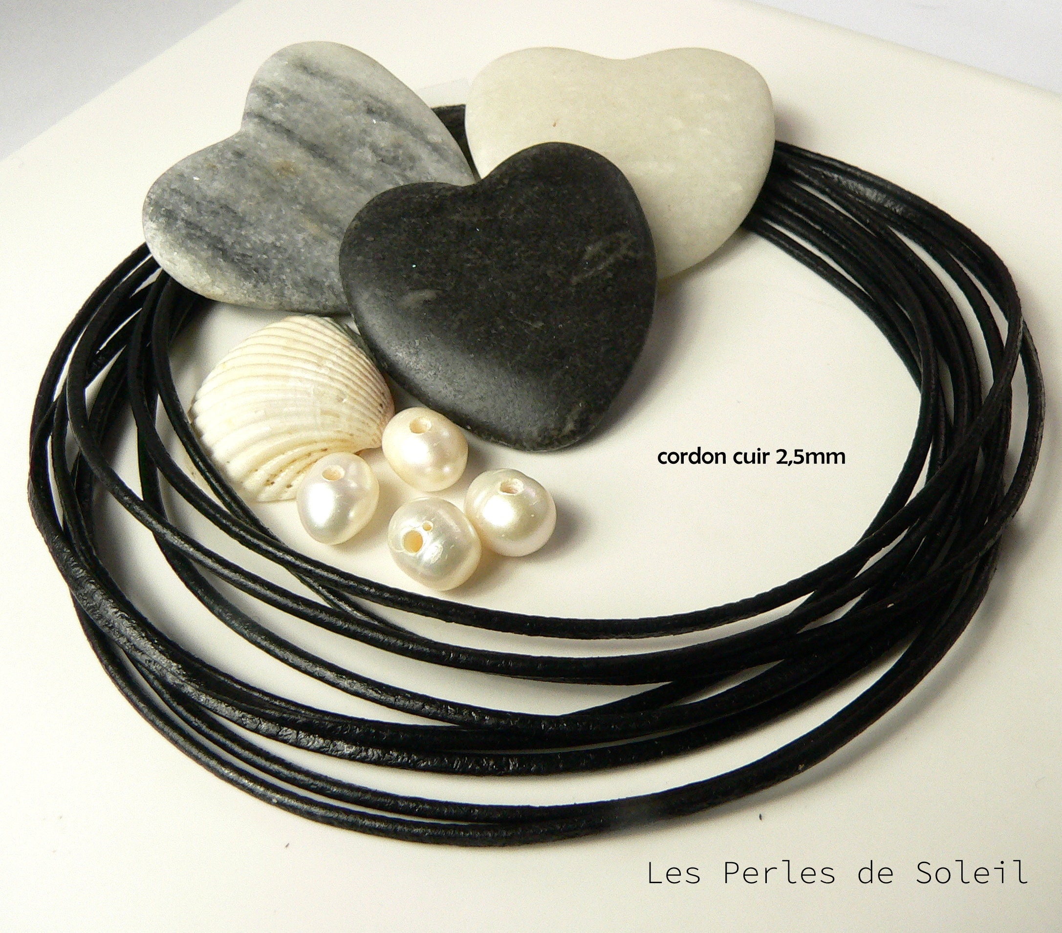 Office, Black Leather Cord For Jewelry Making