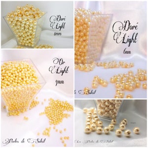 DORÉ LIGHT pearly glass beads 4mm, 6mm, 8mm and 10mm
