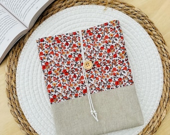 Fabric book cover in pocket or paperback format - reading gift - book sleeve